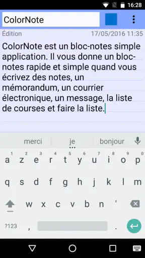 ColorNote Bloc-notes notes screenshot
