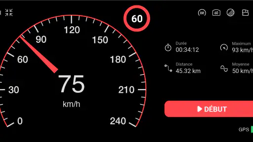 Compteur de vitesse screenshot