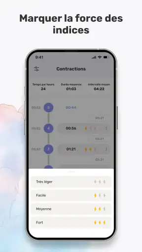Contractions de grossesse screenshot