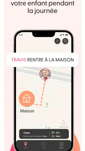 Controle parental, GPS tracker screenshot