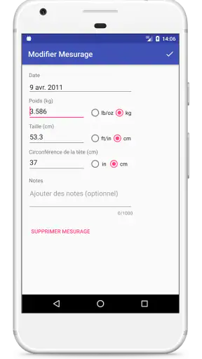 Courbes de Croissance screenshot