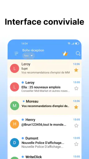 Courrier, Tous les e-mails screenshot