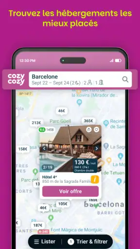 Cozycozy Tous les Hébergements screenshot