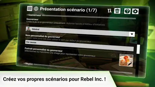 Créateur scénario Rebel Inc. screenshot