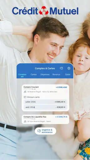 Crédit Mutuel Banque en ligne screenshot