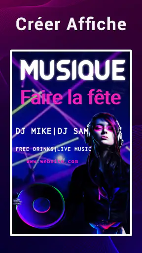 Créer affiche, publicitaire screenshot