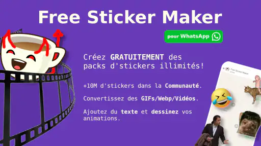 Créer des stickers animés, FSM screenshot