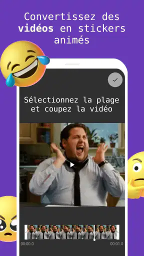 Créer des stickers animés, FSM screenshot