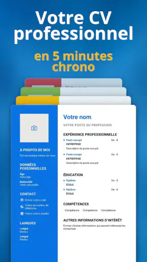 Créer un CV - Curriculum Vitae screenshot