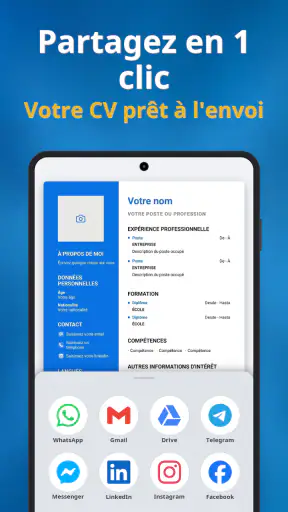 Créer un CV - Curriculum Vitae screenshot