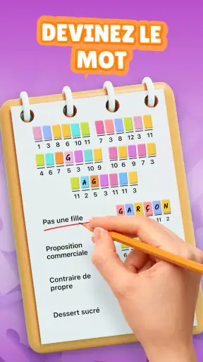 Crostic－Devinez les Mots Mélés screenshot