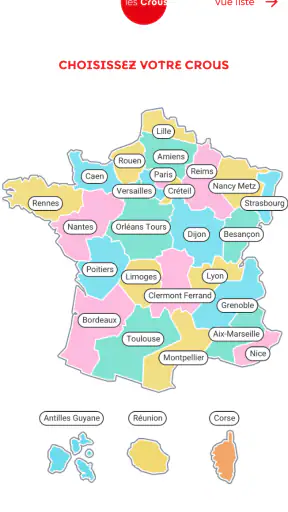 Crous Mobile screenshot
