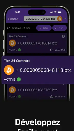 Crypto Cloud: Minage Bitcoin screenshot
