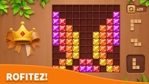 Cube Block - Jeu Woody Puzzle screenshot