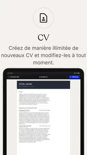 CV.fr : CV designer en ligne screenshot