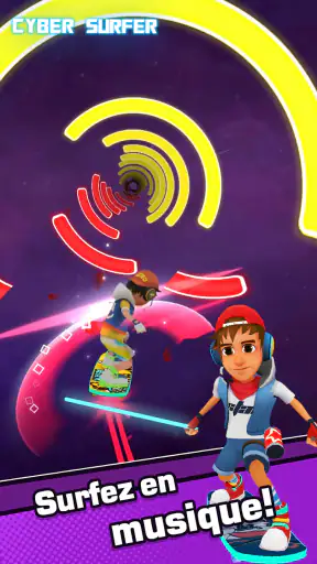 Cyber Surfer Aventure musicale screenshot