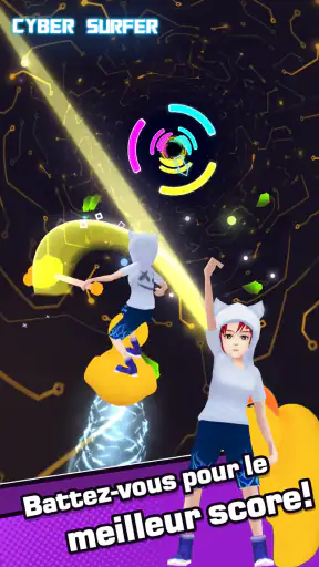 Cyber Surfer Aventure musicale screenshot