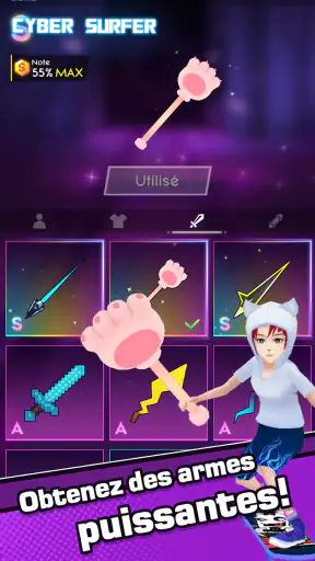 Cyber Surfer Aventure musicale screenshot