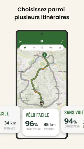 Cyclers: GPS vélo & Carte screenshot