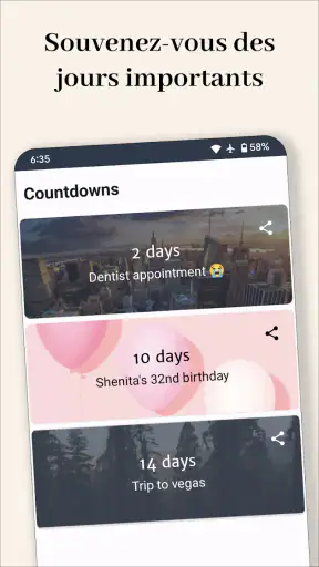 Days Until - Compte à rebours screenshot