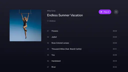 Deezer pour Android TV screenshot