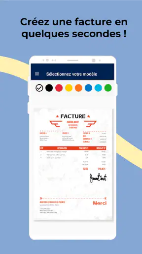 Devis-Facture: Créer devis PDF screenshot