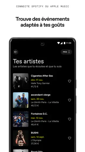 DICE : Événements Live screenshot