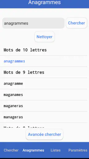 Dictionnaire de Scrabble screenshot
