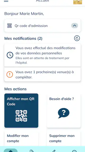 digihosp PATIENT screenshot