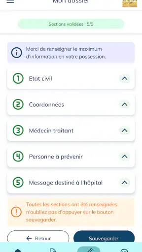 digihosp PATIENT screenshot