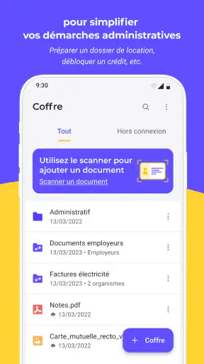 Digiposte coffre-fort sécurisé screenshot