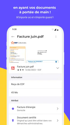 Digiposte coffre-fort sécurisé screenshot