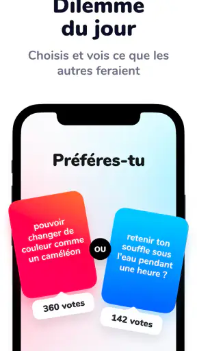 Dilemmaly - Tu préfères screenshot