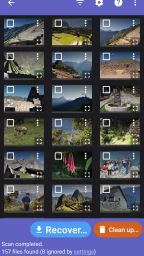 DiskDigger photo/file recovery screenshot