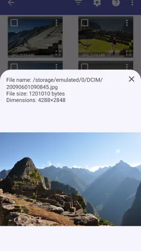 DiskDigger photo/file recovery screenshot