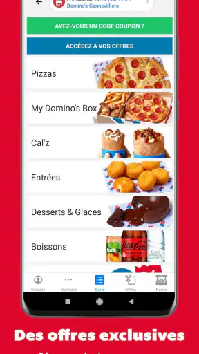 Domino's Pizza France screenshot