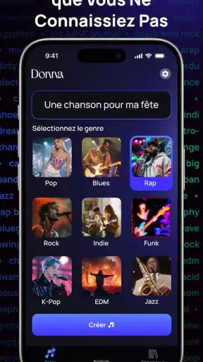 Donna IA Musique Générateur screenshot
