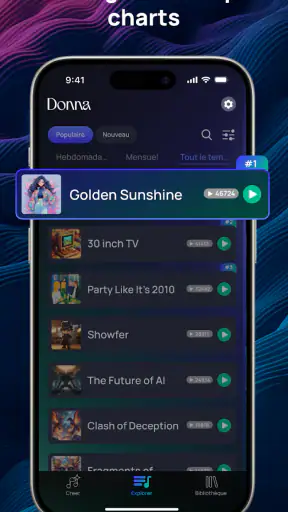 Donna IA Musique Générateur screenshot