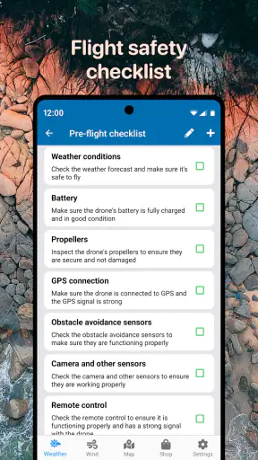 Drone prévisions: UAV Spot screenshot