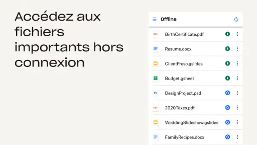 Dropbox: Fichiers Cloud Drive screenshot