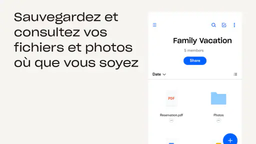 Dropbox: Fichiers Cloud Drive screenshot