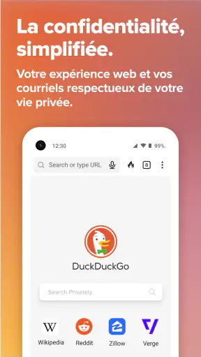DuckDuckGo Private Browser screenshot