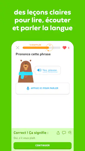 Duolingo : Cours de Langue screenshot