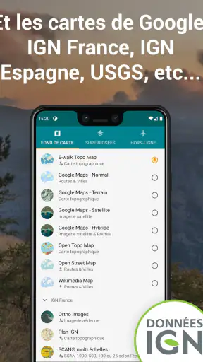 E-walk - GPS de randonnée screenshot
