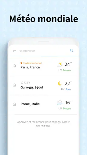 Écran Météo screenshot