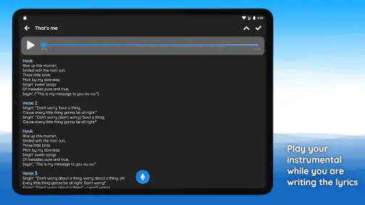 Écrire/enregistrer ses chanson screenshot