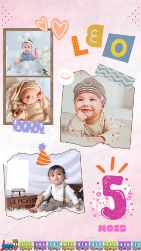 Éditer la photo de bébé mois screenshot