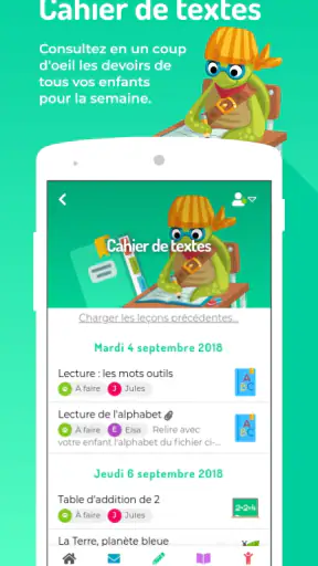 Educartable - Familles screenshot