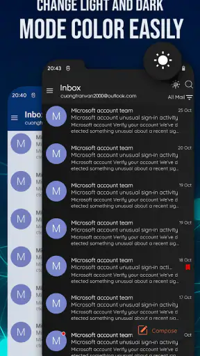 Email pour Outlook et Hotmail screenshot
