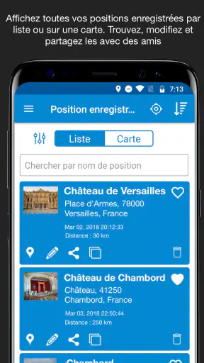 Enregistrer Position GPS screenshot